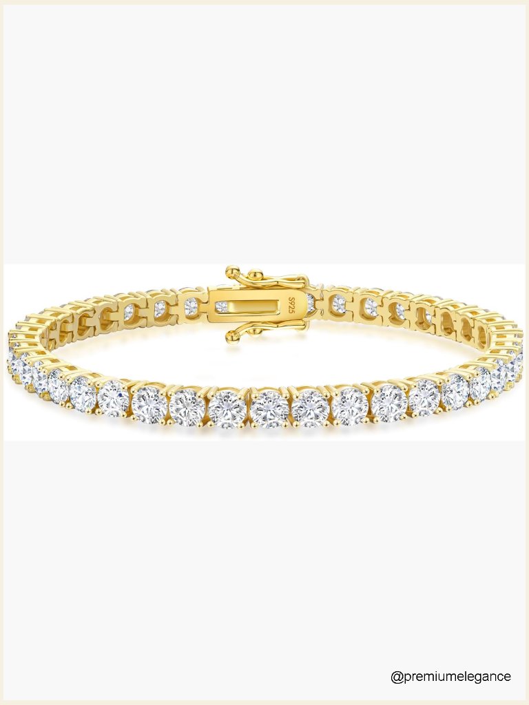 Lab-Grown Moissanite Tennis Bracelet D Color Vvs1 925 Silver With Radiant Cut